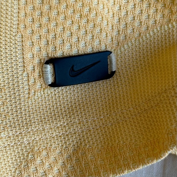 Nike Men's Dri Fit Mustard Yellow Textured Polo Shirt - Picture 9 of 15